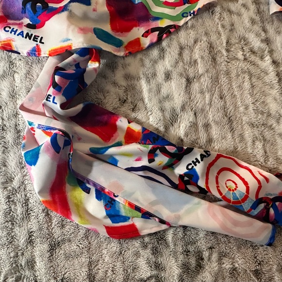 Chanel Colorful Logo Print Blouse - Picture 4 of 16